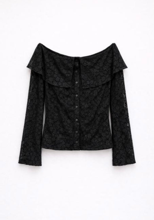 Lace Top Black