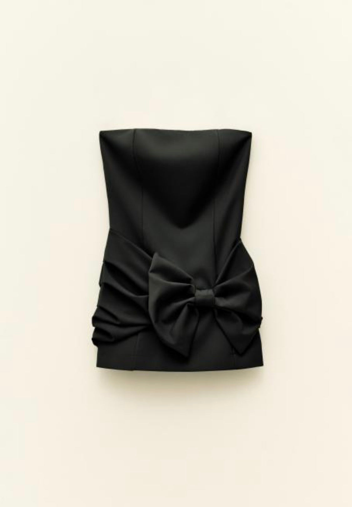 Mini Dress Strapless con Maxi Fiocco